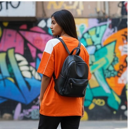 Orange Oversized Drop Shoulder Sports Tee