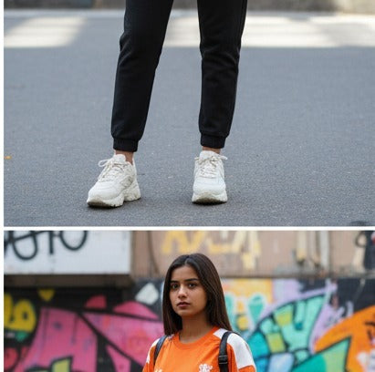 Orange Oversized Drop Shoulder Sports Tee
