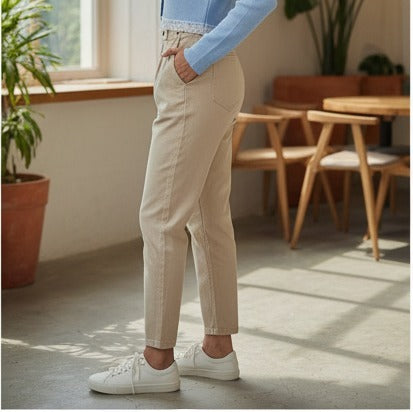 Sky Blue Lace-Trimmed Cropped Cardigan